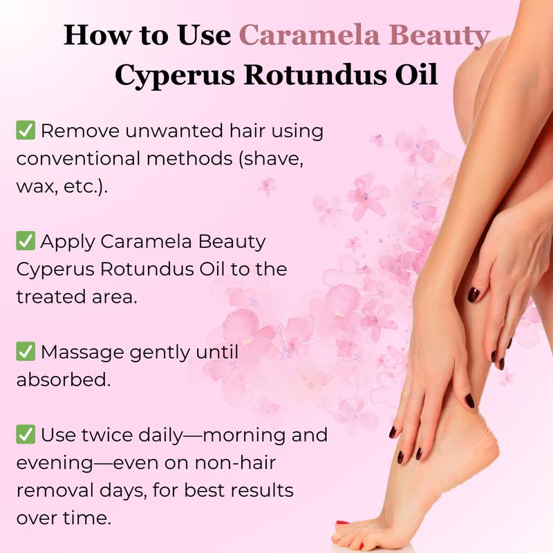 ELÓURA Hair Removal Oil with Cyprus Rotundus - 60 ml